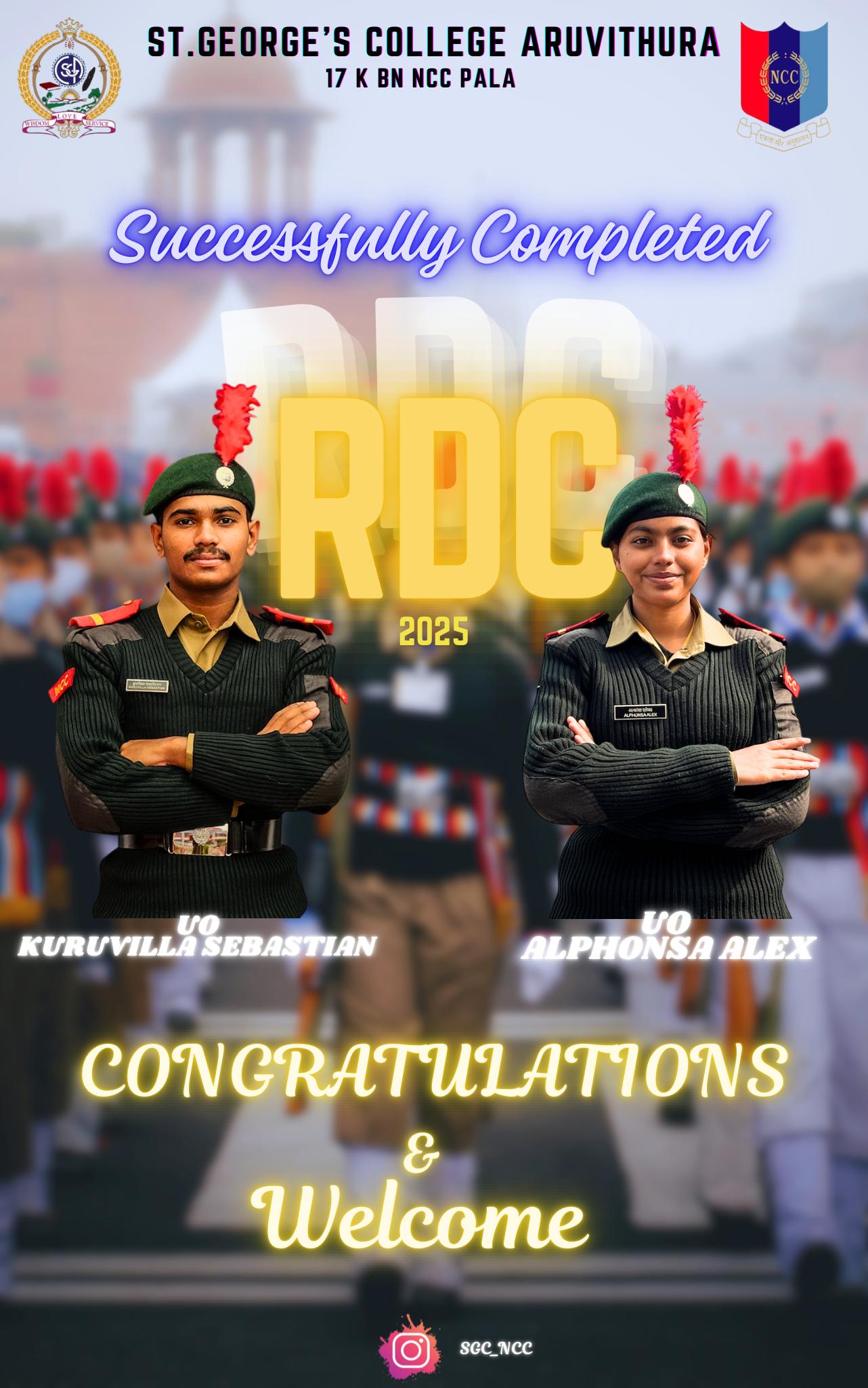 Completed RDC by NCC Cadets (Republic Day Camp - New Delhi)